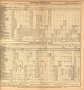 New Haven, Connecticut, to New York stops on the New York, New Haven & Hartford Railroad, September 2014