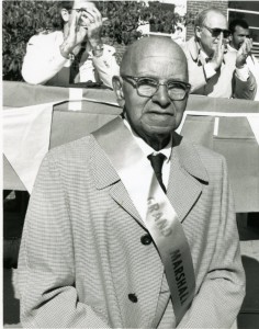 Alan Thacker Busby, the university's first African-American student, 1990