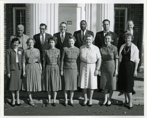 Faculty and staff at UConn's School of Social Work, ca. late 1950s