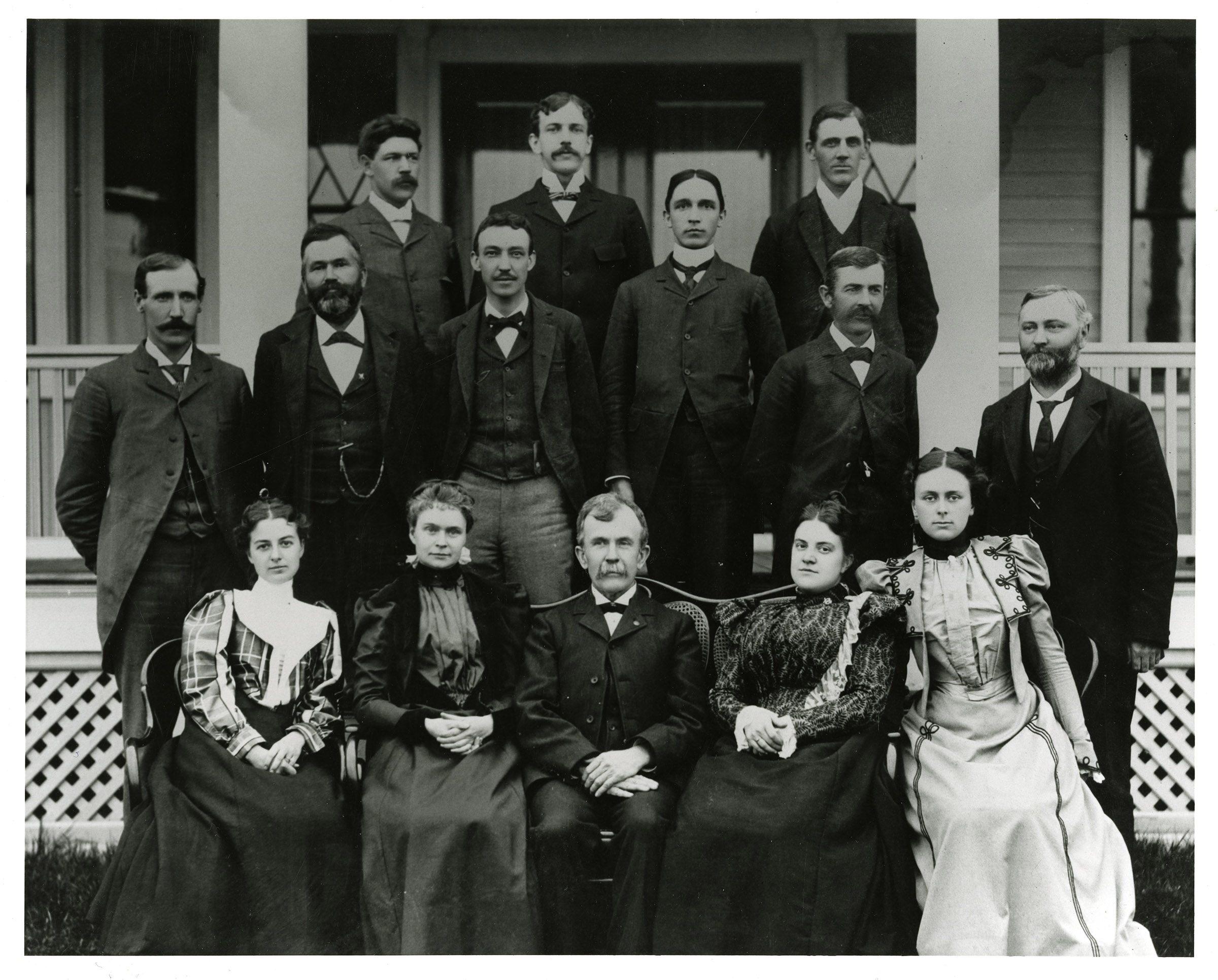 Faculty of the Storrs Agricultural College with President Benjamin Koons in the front row, 1898