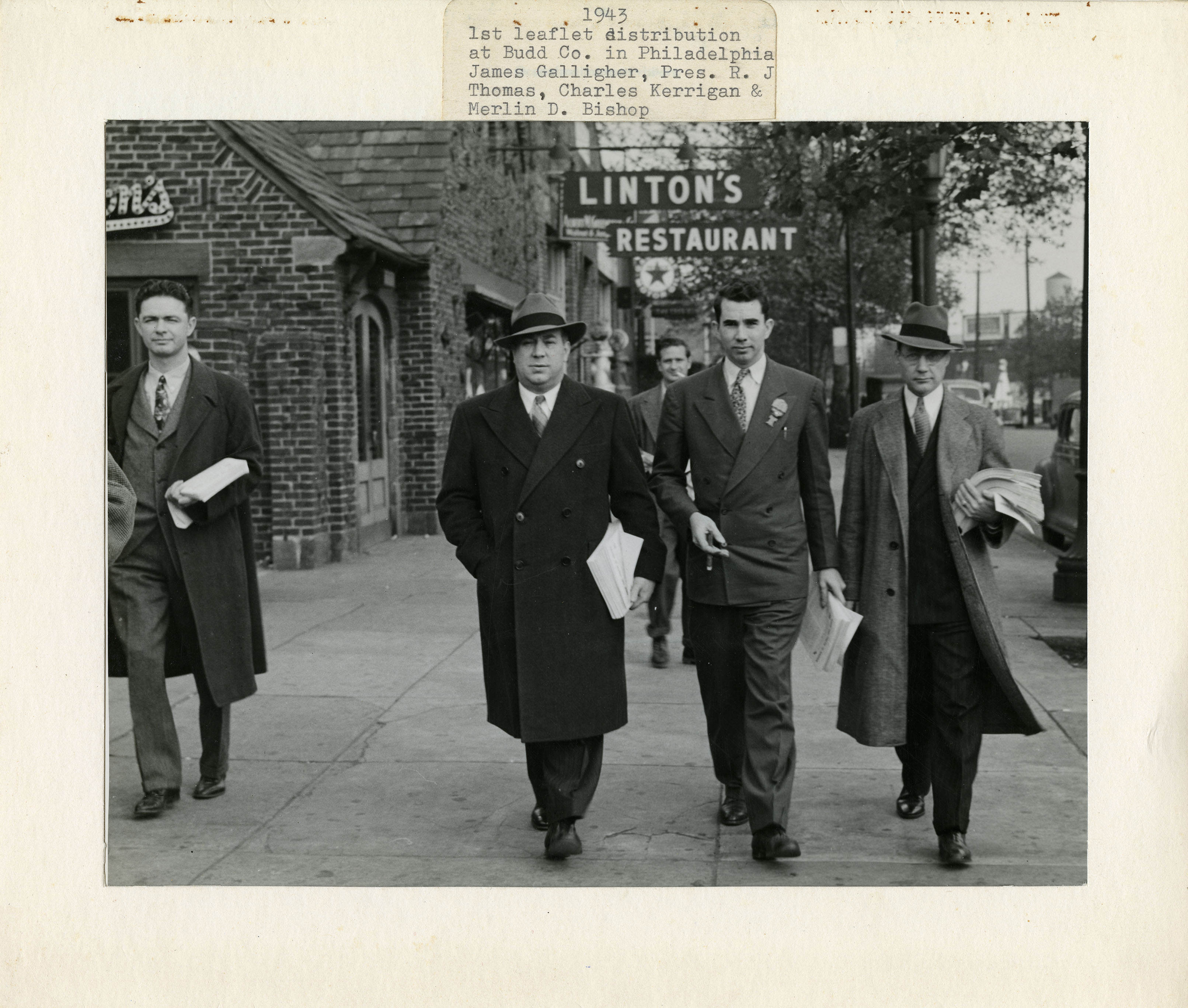 James Gallagher, R.J. Thomas, Charles Kerrigan and Merlin D. Bishop, 1943