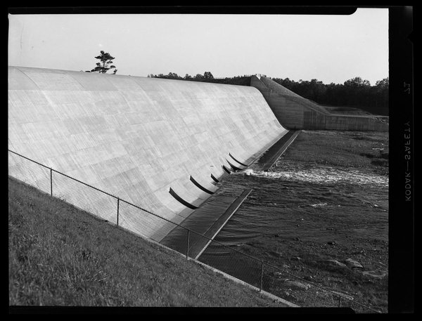 Mansfield Hollow Dam, 1954