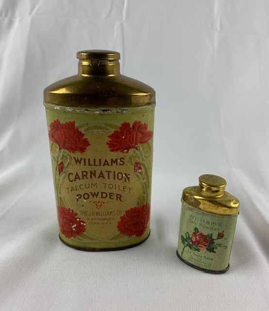 J.B. Williams Company talcum powder containers