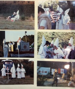 Members of the Invisible Empire of the Ku Klux Klan of Shelton, CT. East Windsor, August 30, 1984.