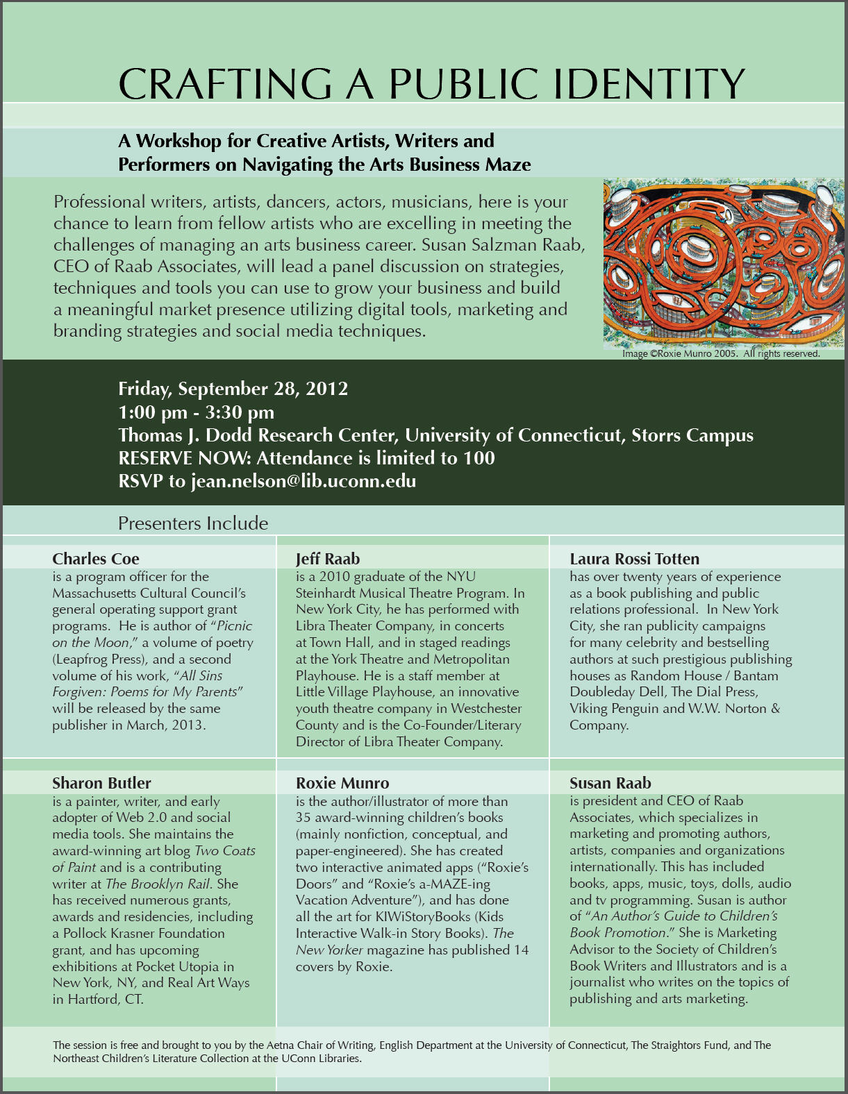 "Crafting a Public Identity" Workshop 9/28/2012 Dodd Research Center, Storrs, CT