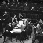 Courtroom scene, [between 1945 and 1946].