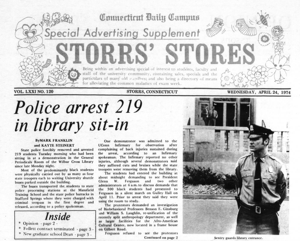 April 24, 1974, issue of the Connecticut Daily Campus