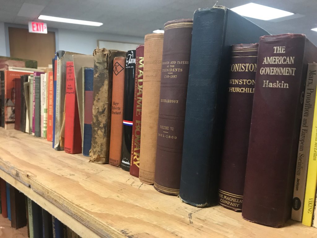 Image of donated books